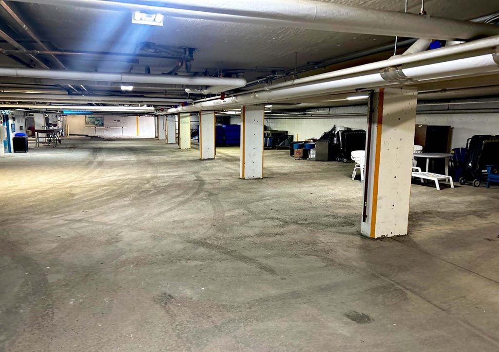 Banff hotel parkade restoration - Before1