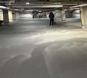 Banff hotel parkade restoration - During1