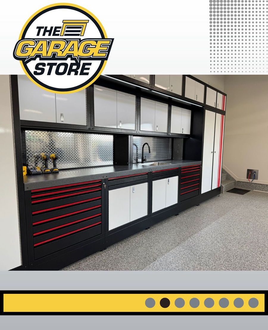 custom garage wall cabinet job calgary