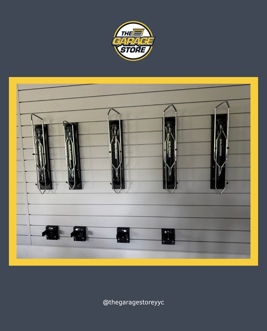 slat wall system calgary job